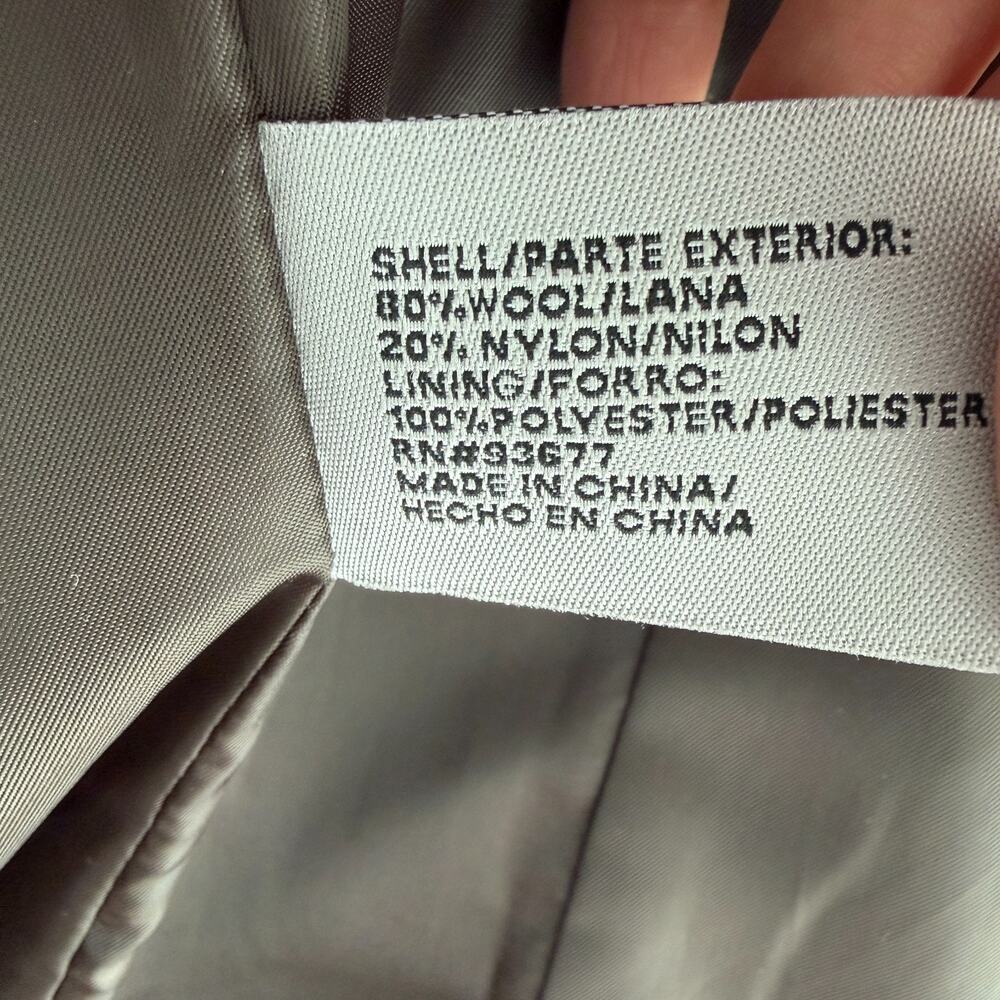 Vintage Worthington Wool Blend Coat Womens Small Green Military Double Breasted - Picture 14 of 14